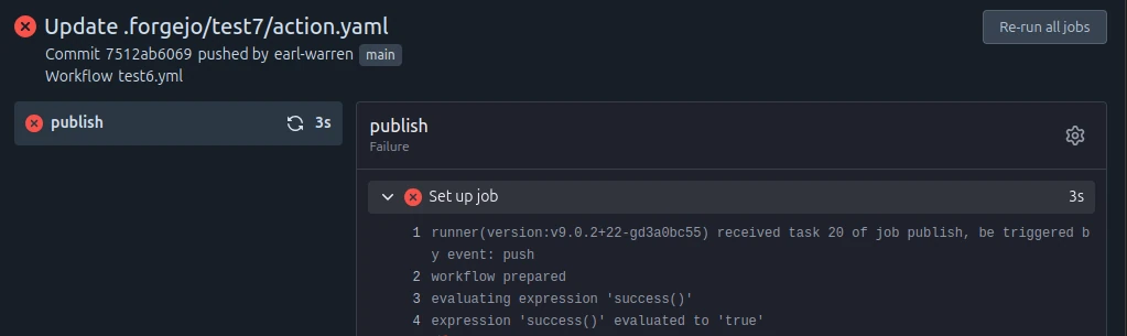 Set up job logs